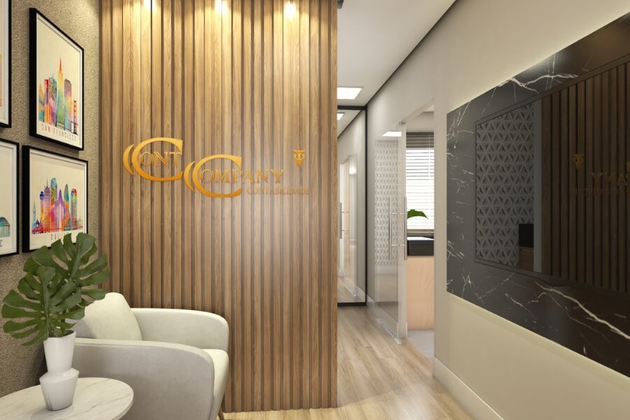 Projeto e designer de interiores comercial